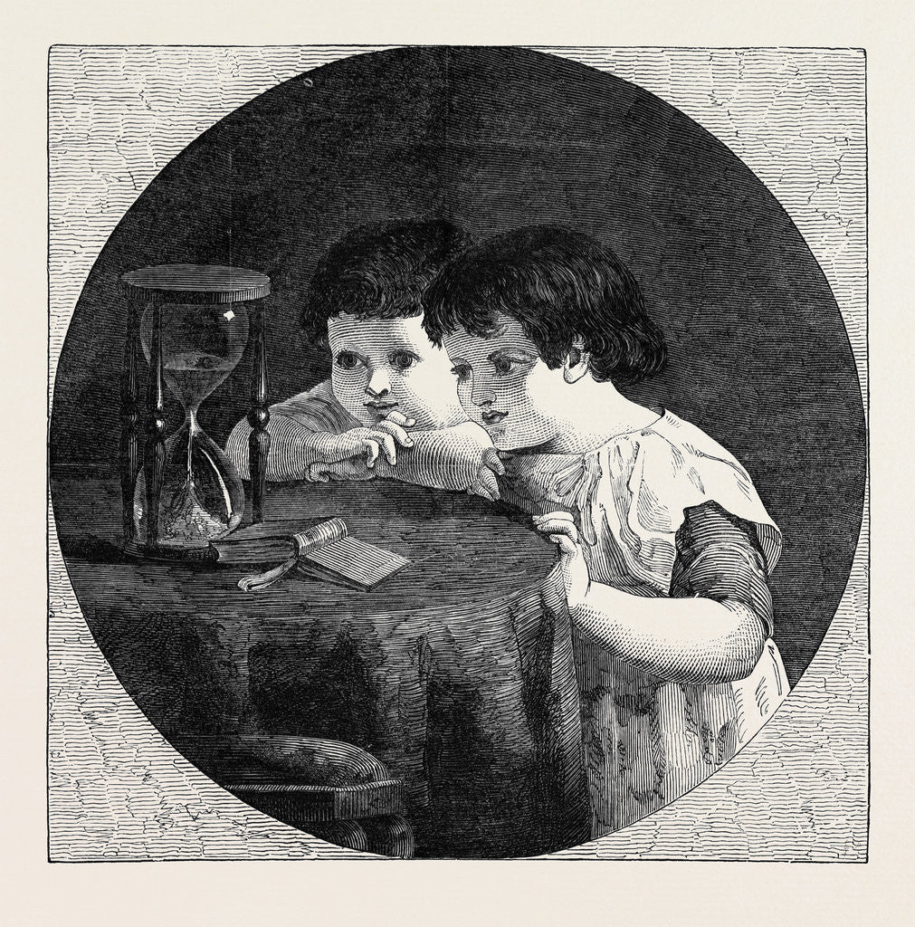 Detail of The Hour Glass, the British Institution by Anonymous