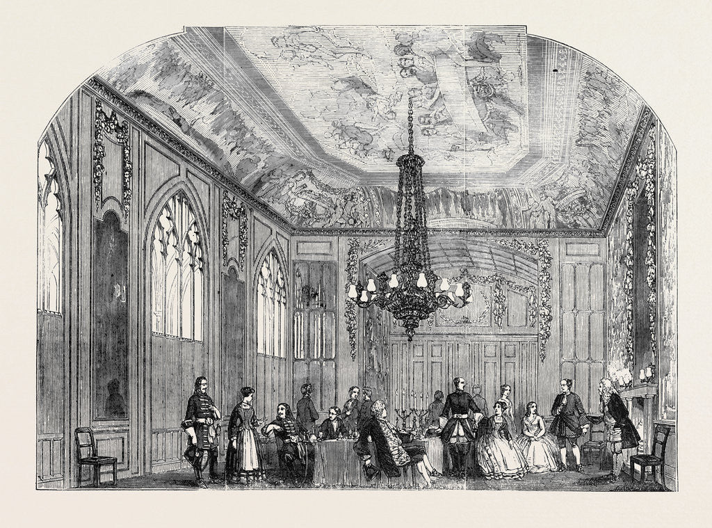 Detail of Theatrical Performances at Windsor Castle. the Green Room by Anonymous