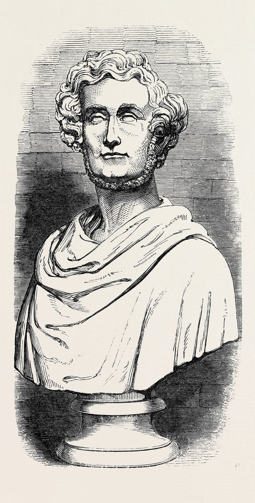 Detail of Bust of Mr. Hullah by Anonymous
