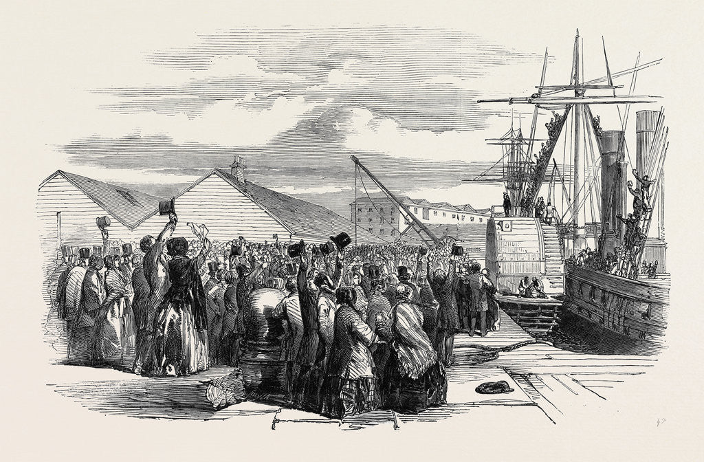 Detail of The Landing of Lord Gough at Southampton by Anonymous