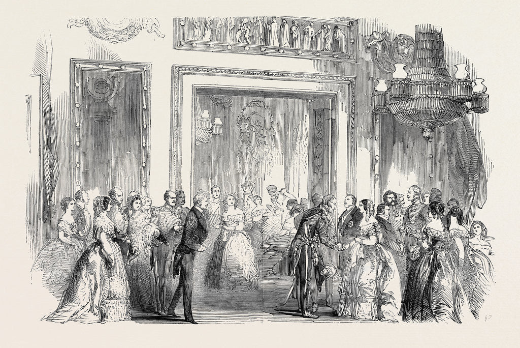 Detail of The Viscountess Palmerston's Assembly, the Saloon by Anonymous