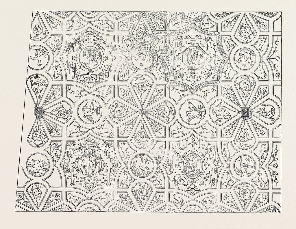 Detail of Elizabethan Ceiling at the Red Lion Inn, Barnstaple by Anonymous
