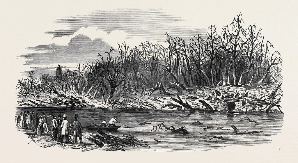 Detail of Scene of the Explosion of the Hounslow Powder Mills by Anonymous