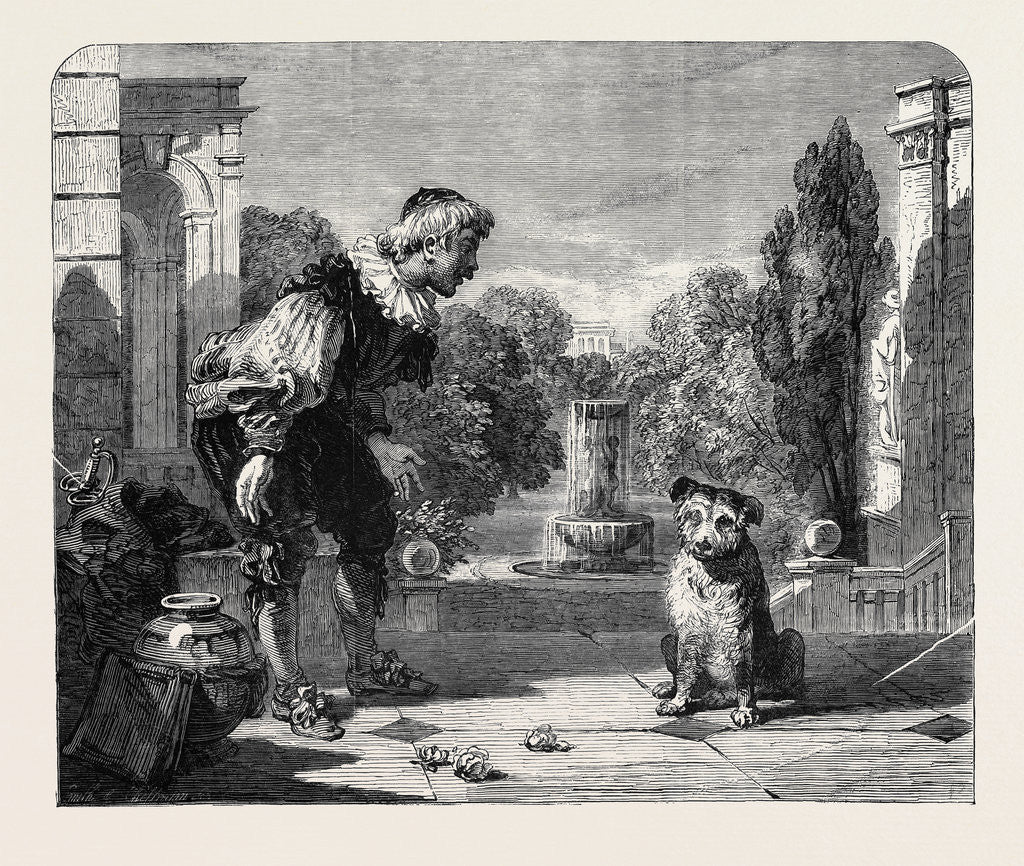 Detail of Lance Reproving His Dog by Anonymous