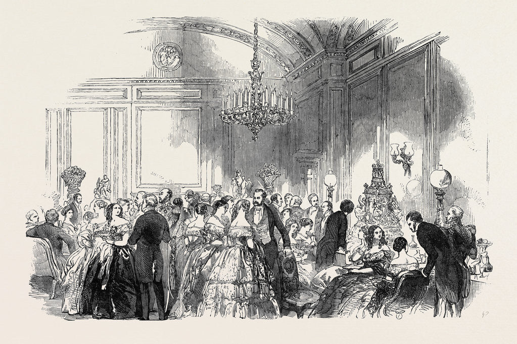 Detail of Lady John Russell's Assembly on Wednesday Evening, at Downing Street: The Refreshment Room by Anonymous