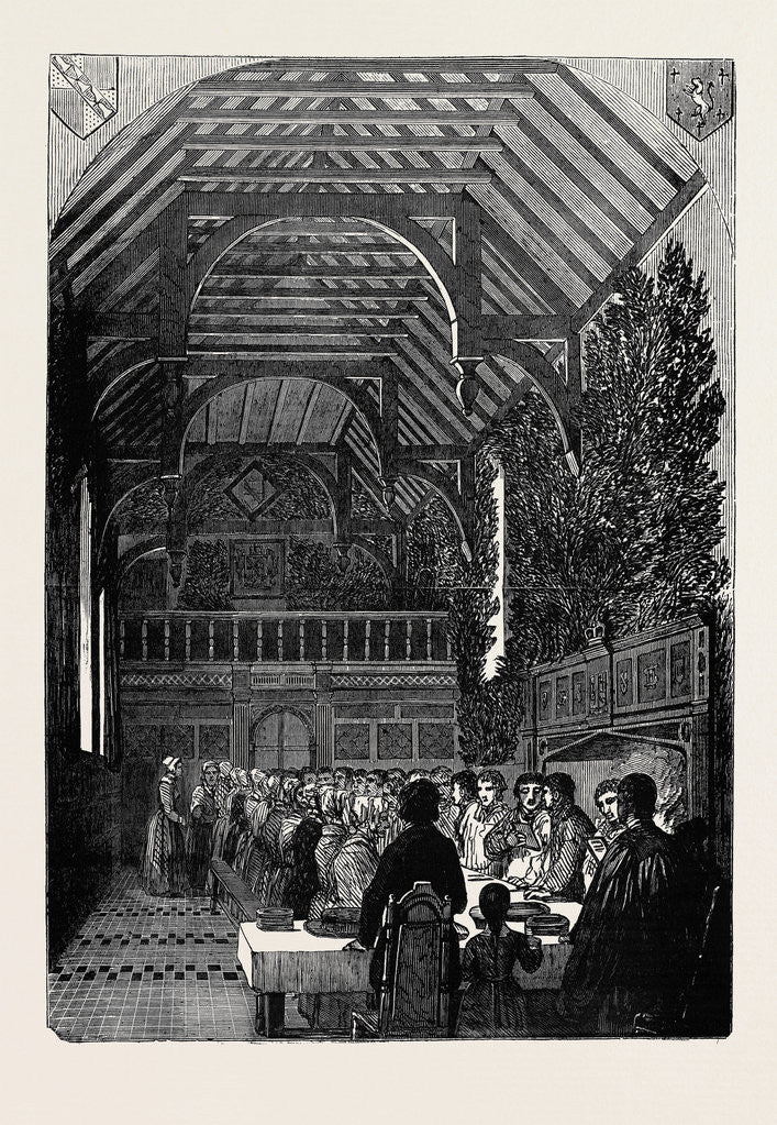 Detail of Celebration of Palm Sunday in the Hall of Sackville College, East Grinstead by Anonymous