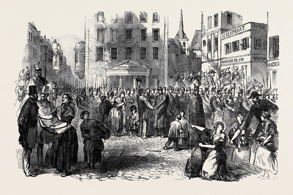 Detail of Departure of Prisoners from the Abbaye, at Paris by Anonymous