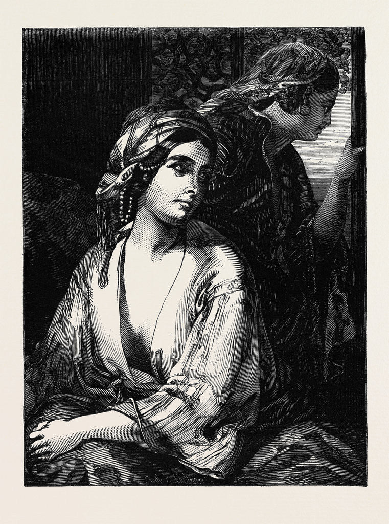 Detail of Exhibition of the British Institution, No. 2. Medora by Anonymous