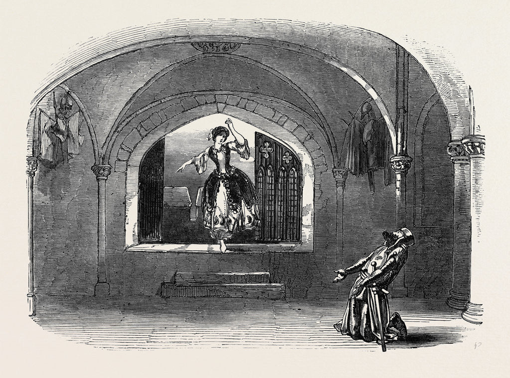 Detail of Scene from Ivanhoe, at the Haymarket Theatre by Anonymous