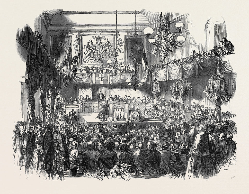 Detail of The Cardiff Athenaeum Eisteddfod by Anonymous