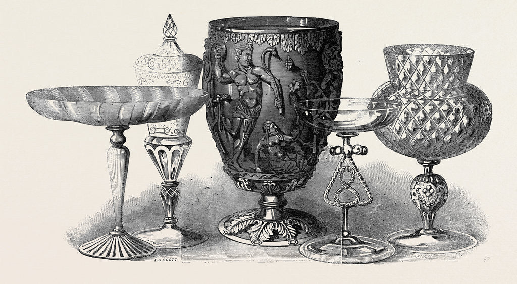 Detail of Roman and Venetian Glass, the Exhibition of Ancient and Mediaeval Art by Anonymous