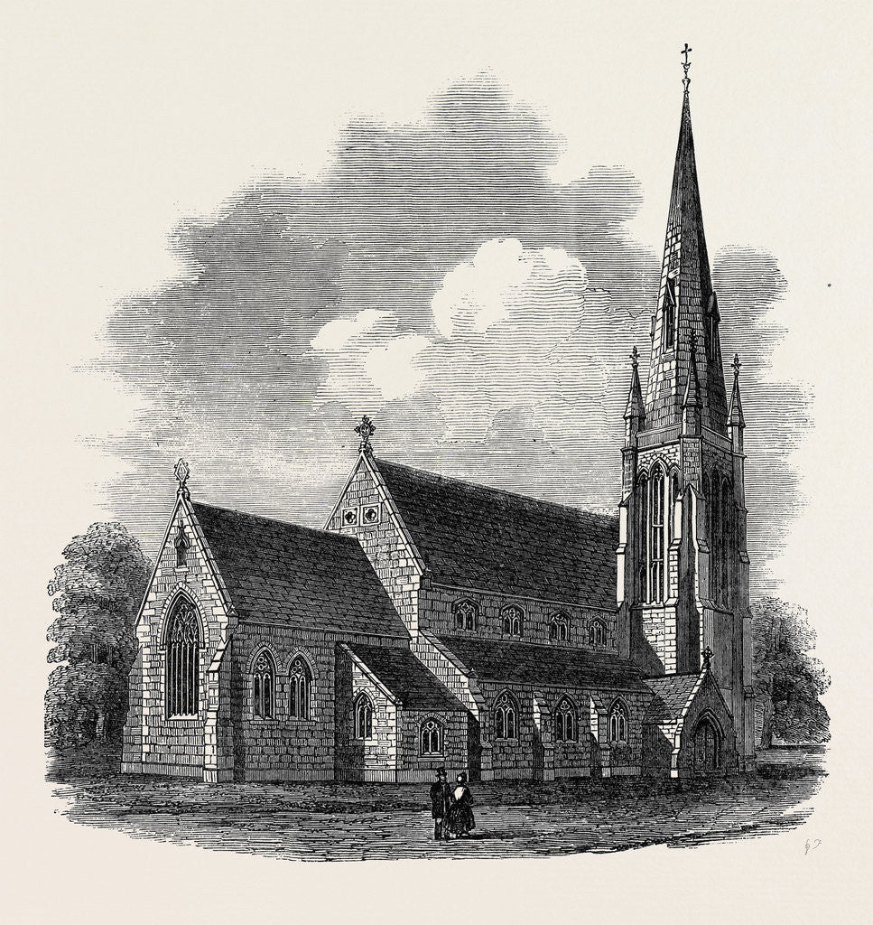 Detail of The Church of St. Stephen, Shepherd's Bush, Consecrated on Thursday by Anonymous