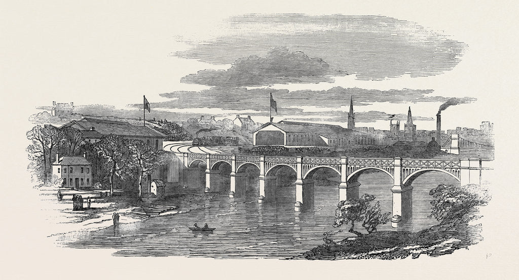 Detail of Opening of the Aberdeen Railway, Dee Bridge and Aberdeen Terminus by Anonymous