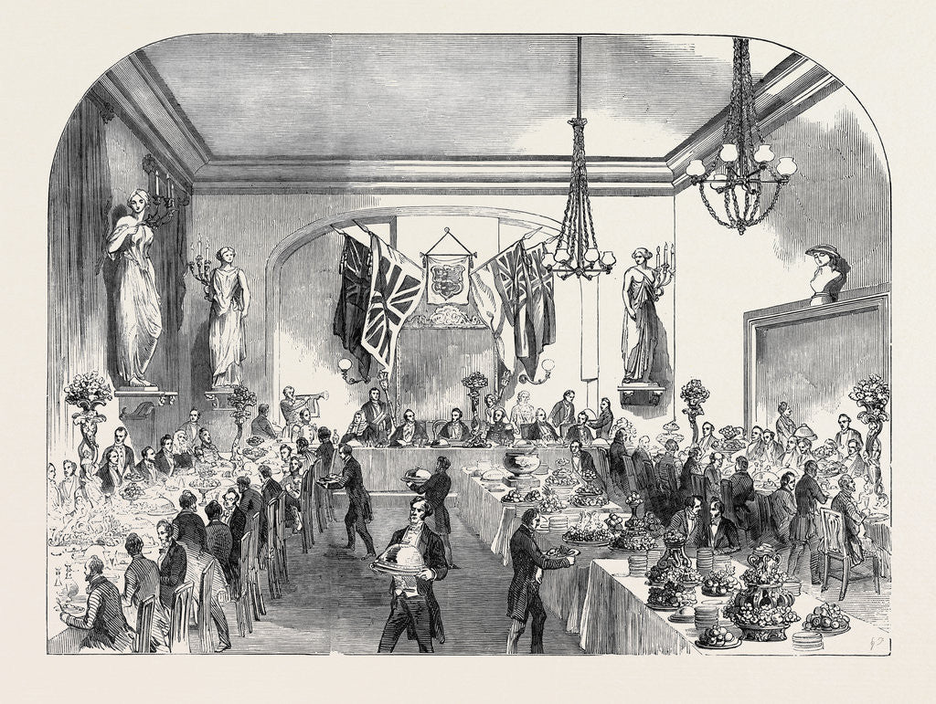 Detail of Grand Banquet to the Lord Mayor of London, at Hastings by Anonymous