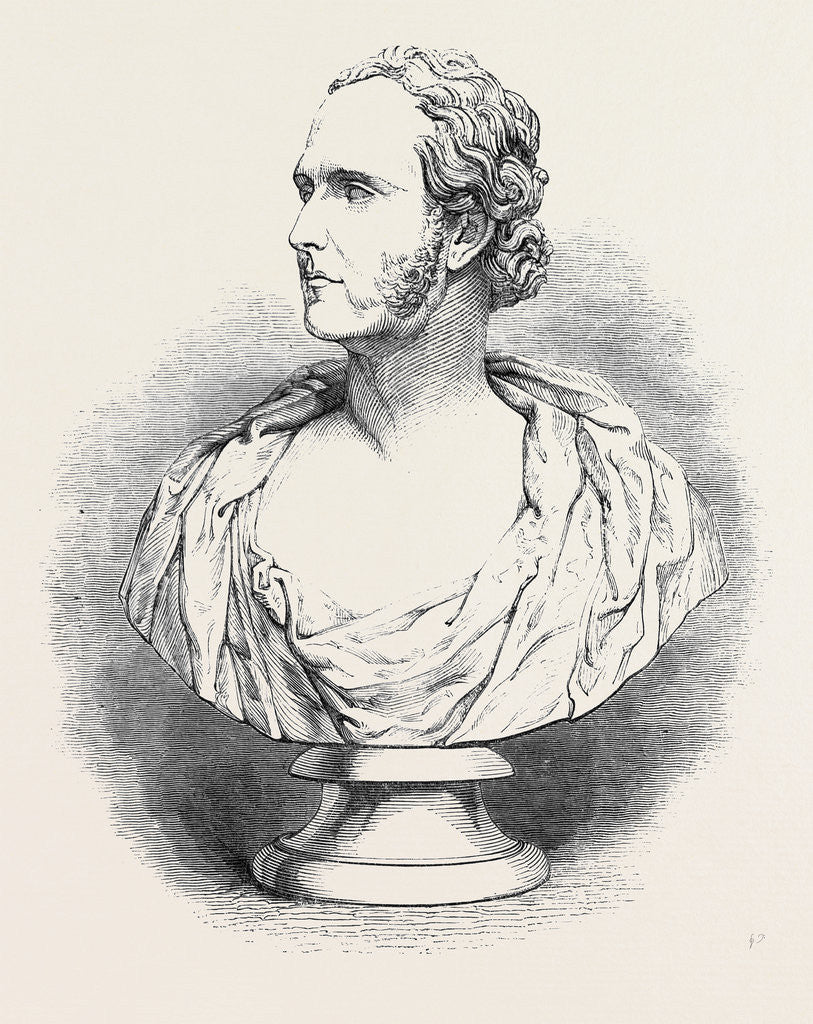 Detail of Bust of Mr. Alison by Anonymous