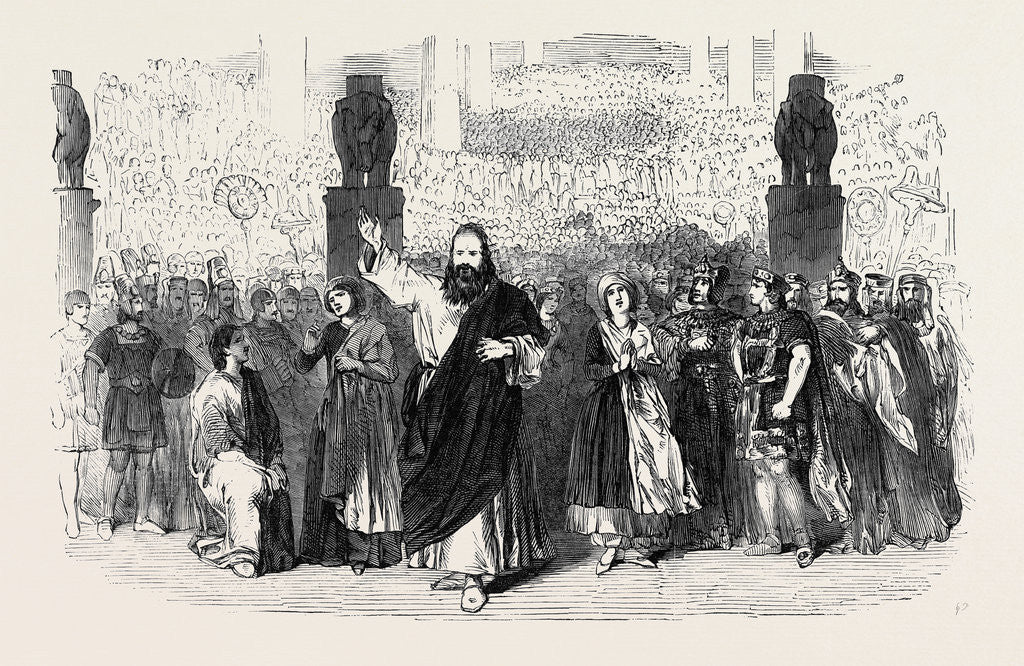 Detail of Scene from Zora, at the Royal Italian Opera by Anonymous