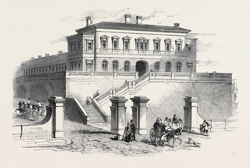 Detail of New Railway Station in Tithebarn Street Liverpool by Anonymous