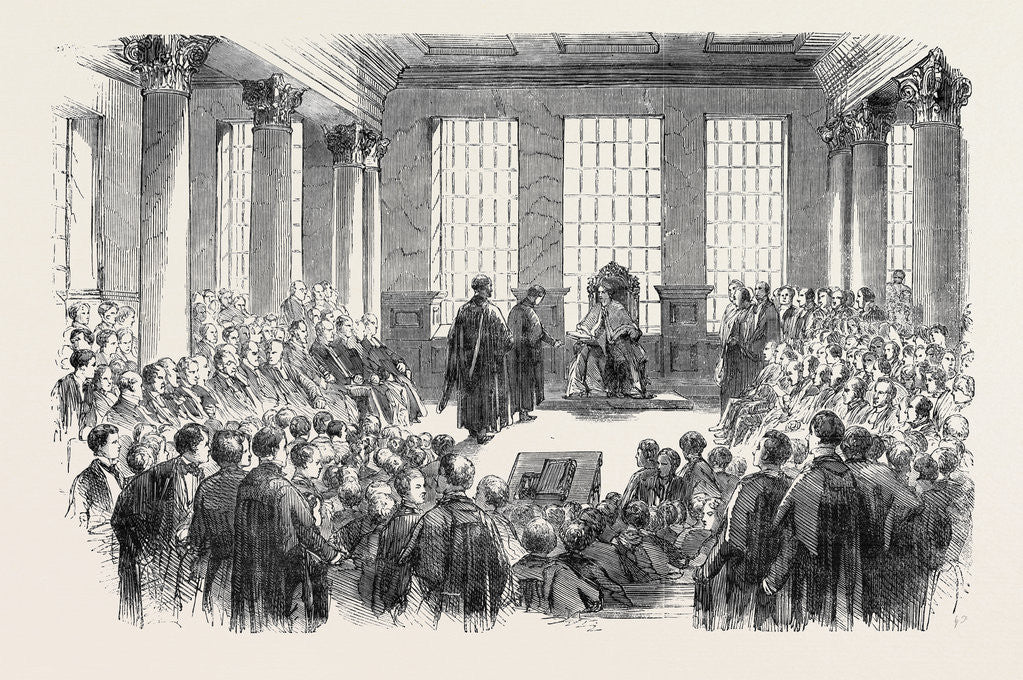 Detail of University of London, the First Conference of Degrees, in the Hall of King's College by Anonymous