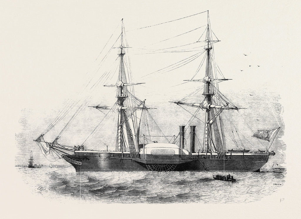 Detail of The War Steamer Governole, Built for the Sardinian Government by Anonymous