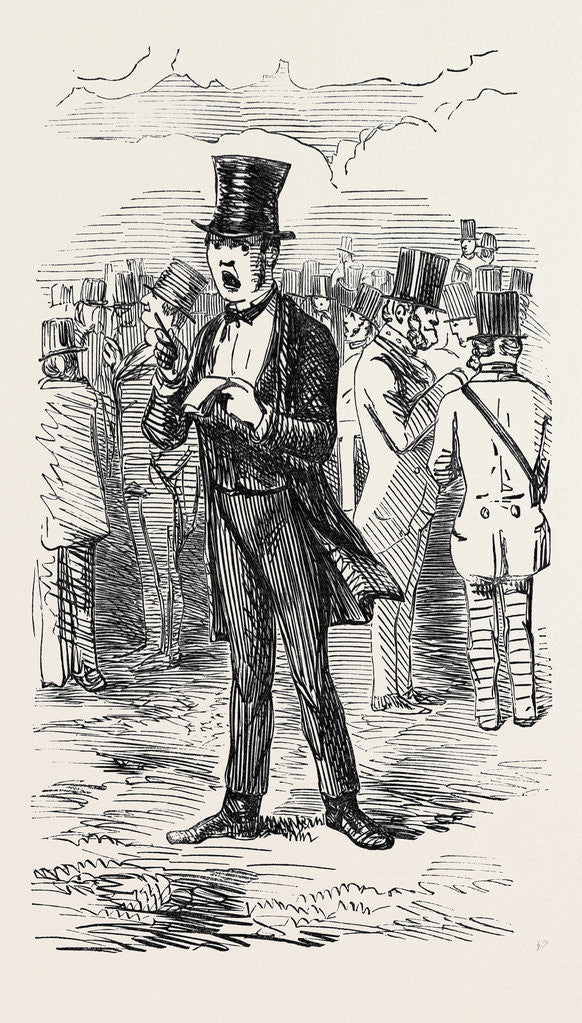 Detail of Sketch in the Ring, I'Ll Bet against Clincher by Anonymous