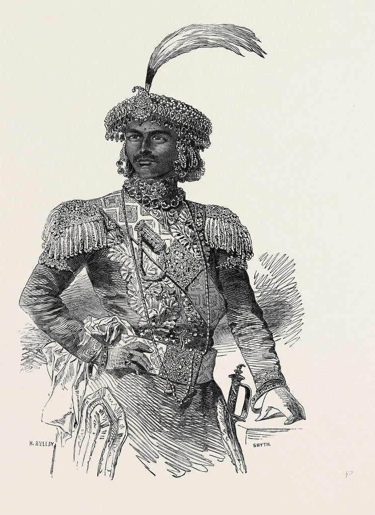 Detail of His Excellency Jung Bahadour, Ambassador from the Court of Nepaul by Anonymous