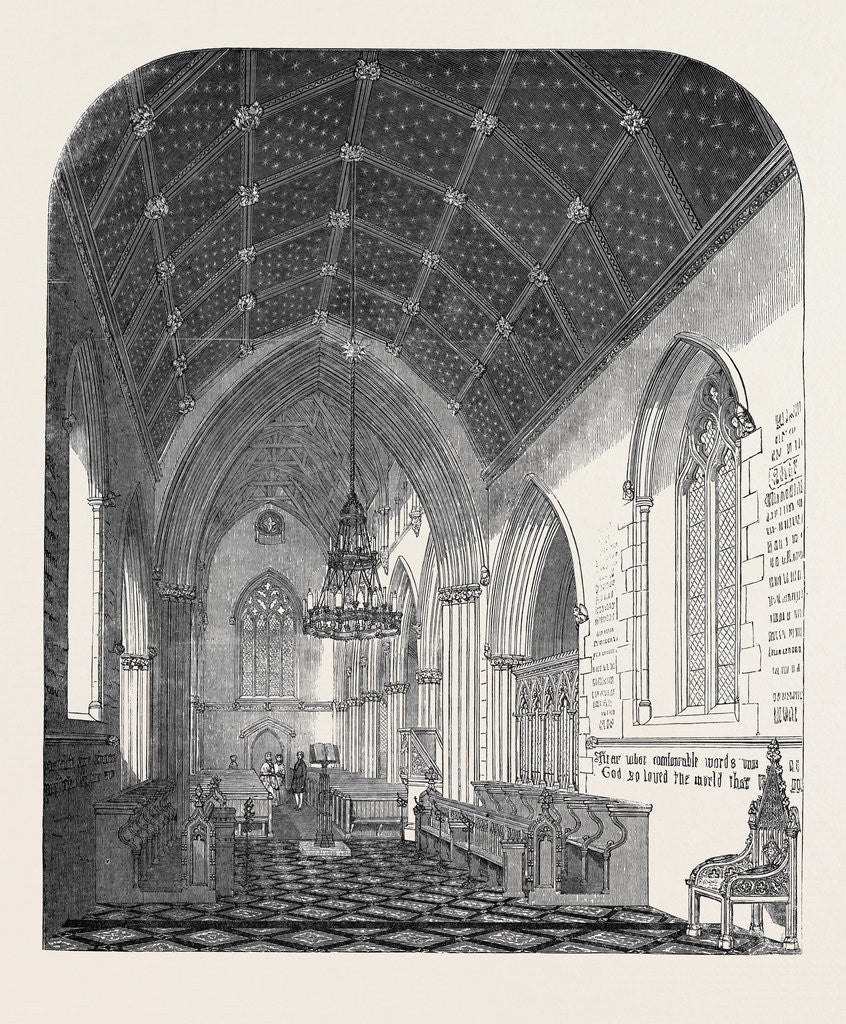 Detail of Interior of the Church of St. Stephen, Rochester Row, Westminster by Anonymous