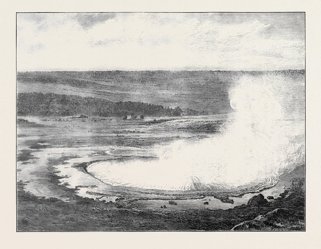 Detail of Hot Sulphur Spring Near the Yellowstone River Montana North America 1873 by Anonymous