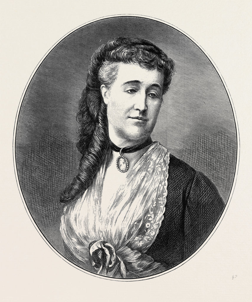 Detail of Funeral of the Emperor Napoleon III: The Empress Eugenie 1873 by Anonymous