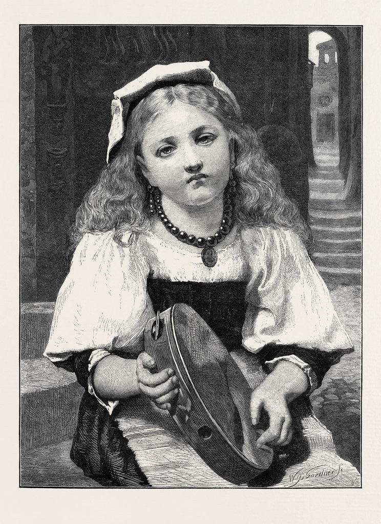 Detail of The Broken Tambourine, 1873 by Anonymous