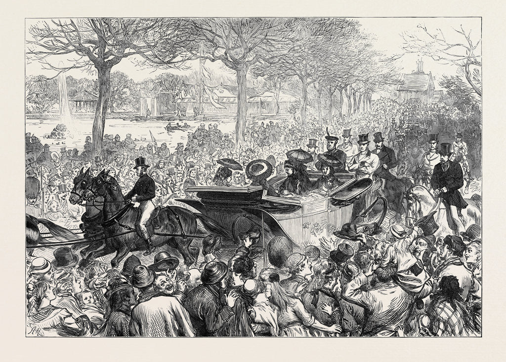Detail of Queen Victoria's Visit to Victoria Park 1873 by Anonymous