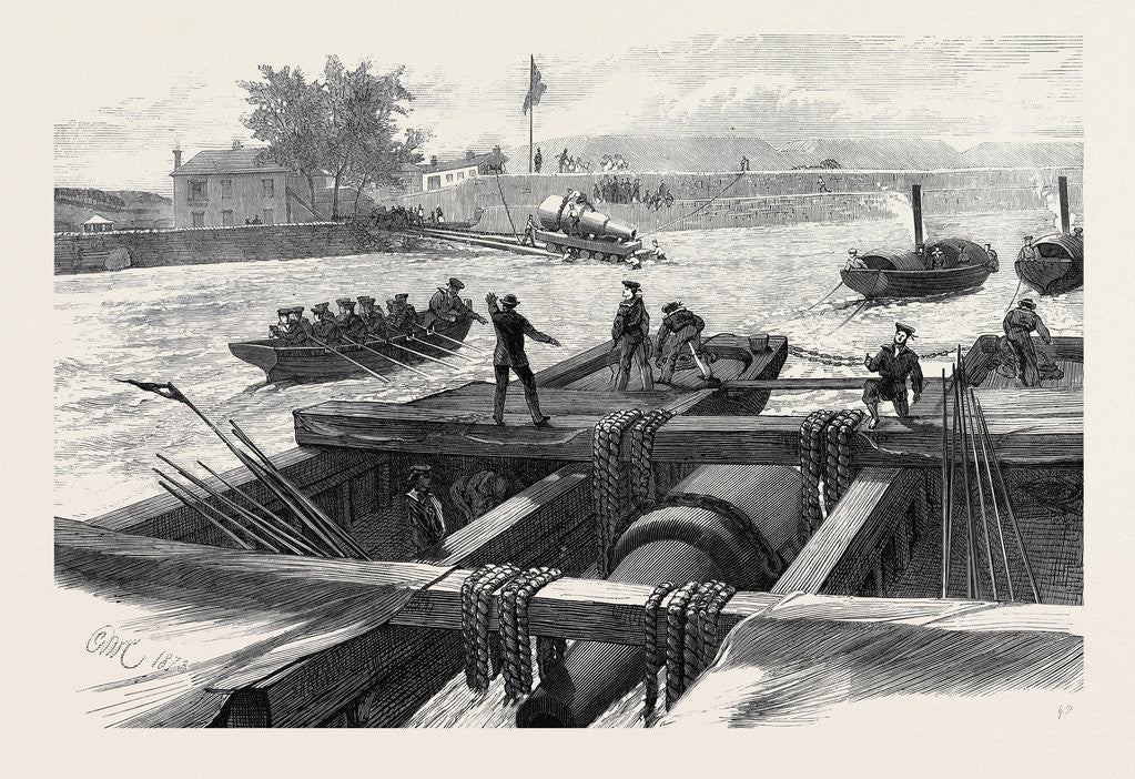 Detail of Mode of Transporting Large Guns for Coast Defence 1873 by Anonymous
