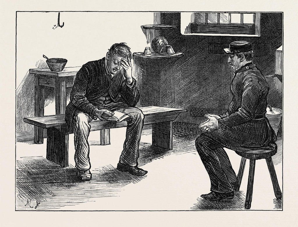 Detail of Newgate: The Condemned Cell 1873 by Anonymous