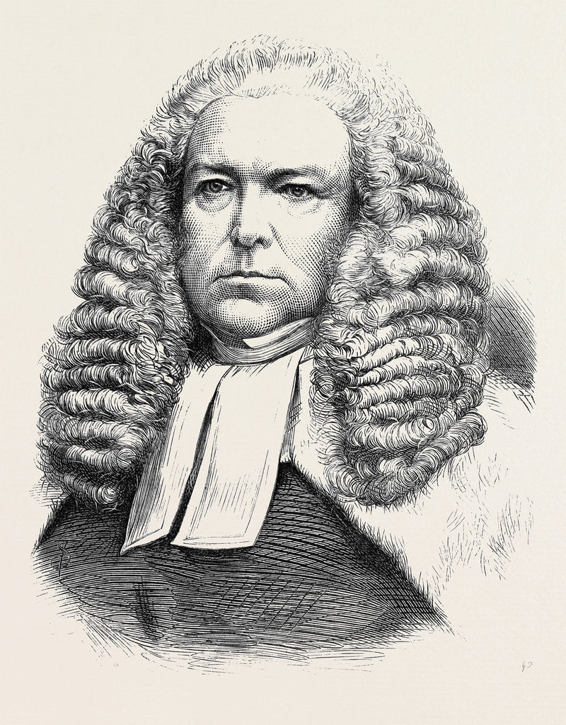 Detail of The Late Baron Channell 1873 by Anonymous