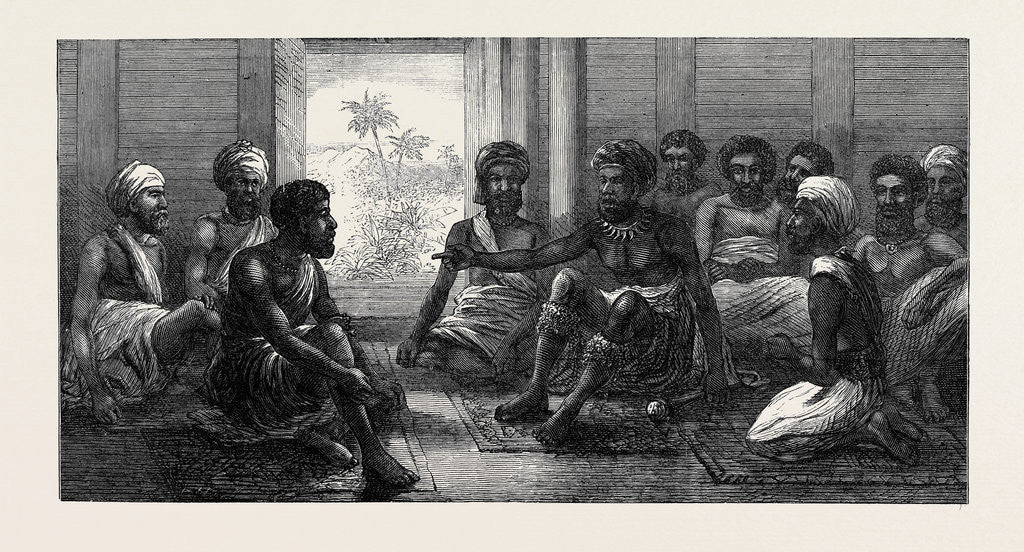 Detail of The Fiji Islands: Fiji House of Lords 1873 by Anonymous
