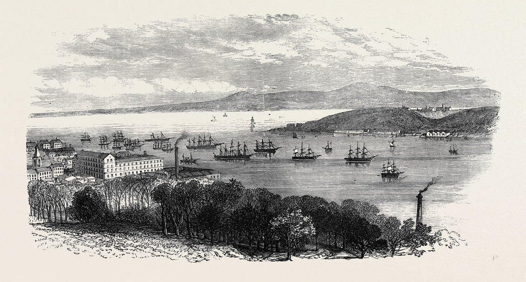 Detail of The Channel Fleet in the Tagus 1873 by Anonymous
