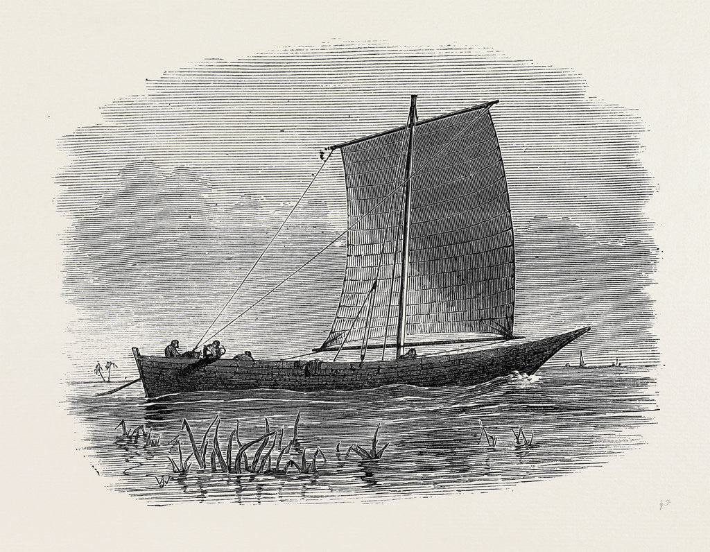 Detail of Vessels Used in the Zanzibar Slave Trade: Matapa Boat of the Northern Rivers 1873 by Anonymous