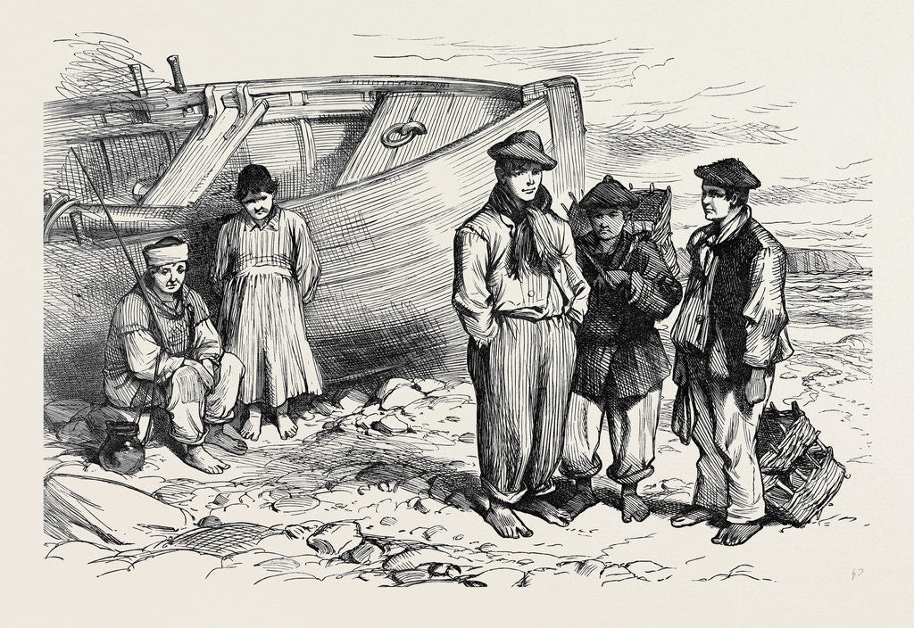 Detail of Boys of the Claddagh Galway 1873 by Anonymous