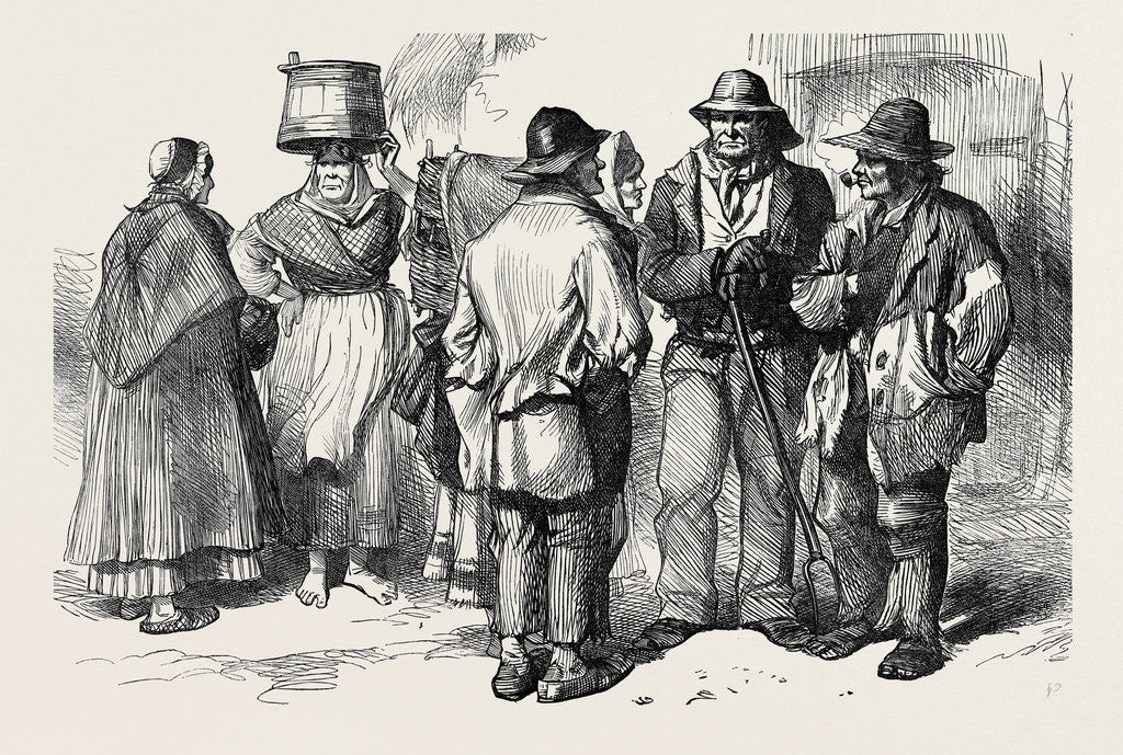 Men and Women of the Claddagh Galway 1873 by Anonymous
