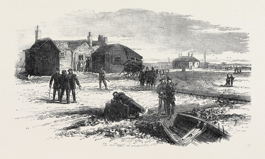 Detail of The Disaster in the Channel: The Chief Boatman's House First Battery Dungeness 1873 by Anonymous