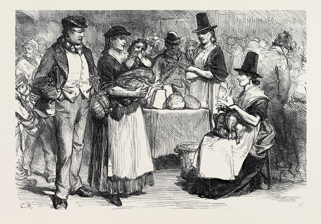 Detail of The Strike in South Wales: The Colliers' Saturday Night 1873 by Anonymous