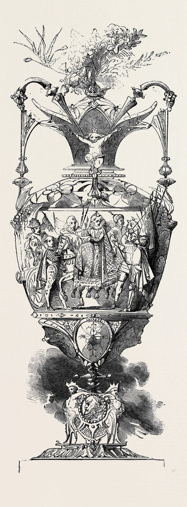 Detail of Goodwood Race Cup: The Stewards' Cup Queen Elizabeth at Tilbury by Anonymous