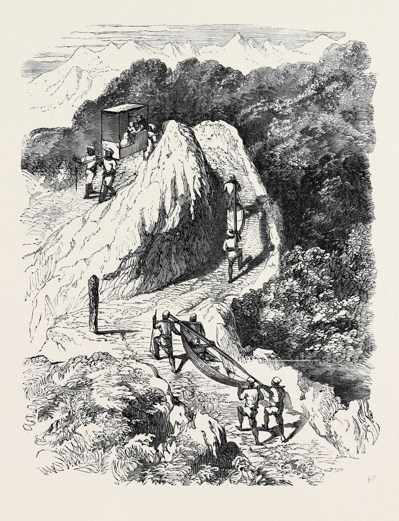 Detail of Mode of Travelling in Nepaul. by Anonymous