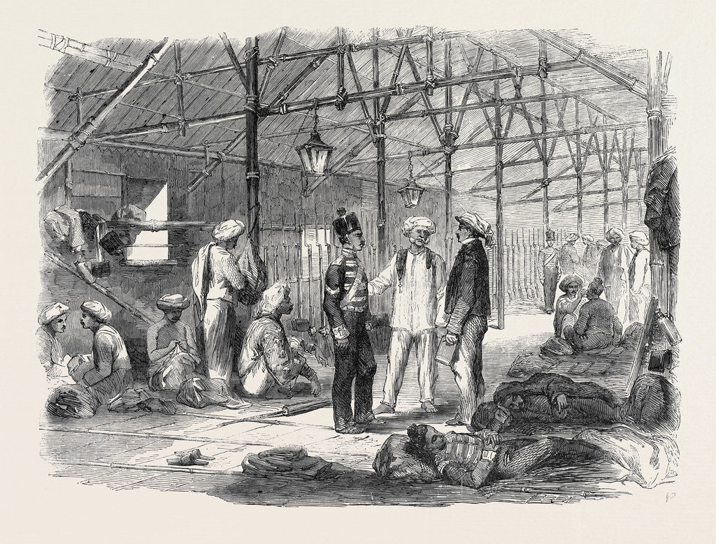 Detail of Interior of a Mat Shed in Hong Kong by Anonymous