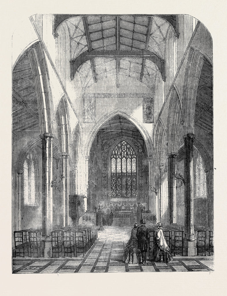 Detail of The Church of St. Peter Restored at Sudbury. by Anonymous
