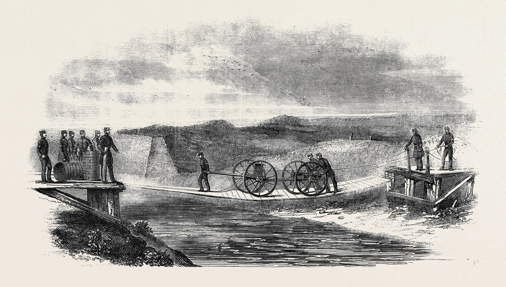 Detail of Experiments with Improved Military Bridges at St. Mary's Creek Near Gillingham by Anonymous