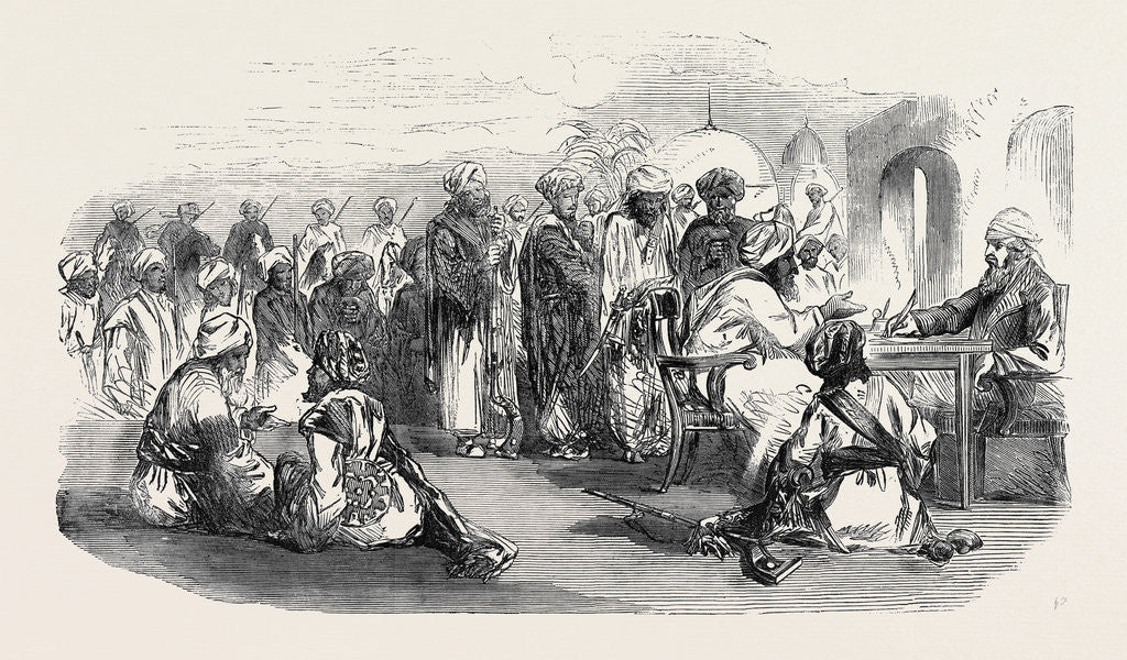 Detail of The Raising of the Belooch Levies for the Defence of the Western Frontier of India by Anonymous