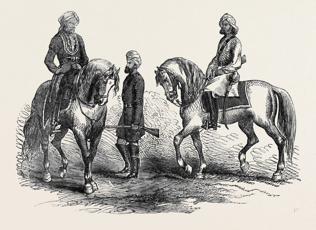 Detail of Affghan Native Officer 5th P.C. Sikh Trooper 5th P.C. by Anonymous