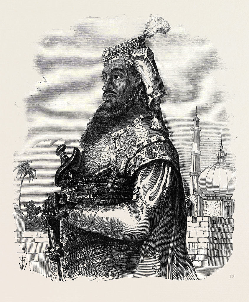 Detail of The Mutiny in India: Nana Sahib by Anonymous