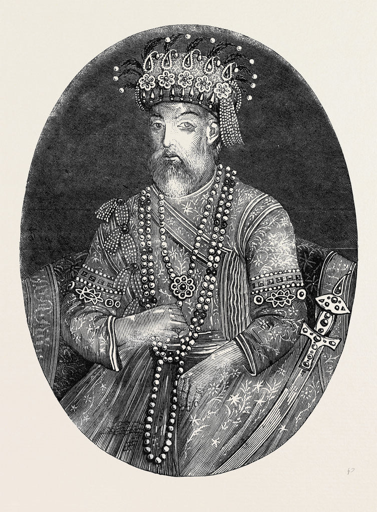 Detail of Nourajah Shah King of Delhi by Anonymous