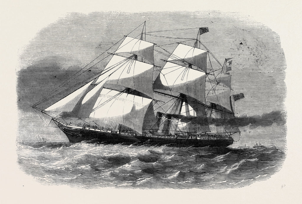 Detail of The Screw Steamship Australasian by Anonymous